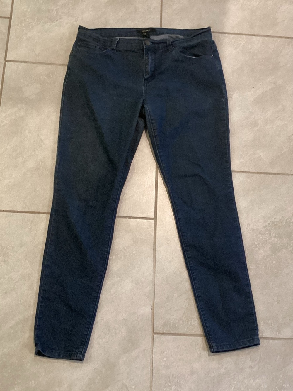 Forever 21 Dark Navy Skinny Jeans